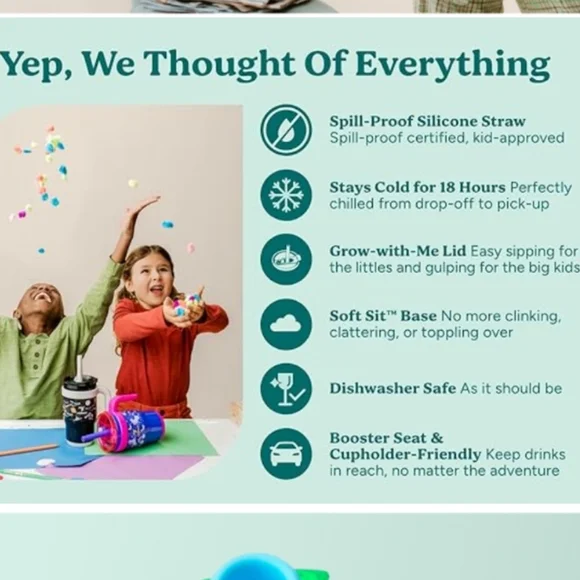 Box#6 Colorful Insulated Kid's Tumblers with Straws - Picture 15 of 16